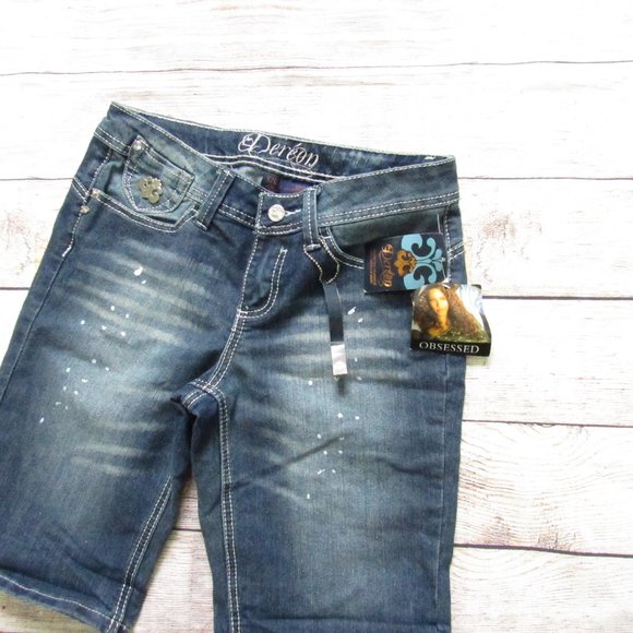 NWT Dereon Beyonce Decorated Bermudas 5/6 - Picture 2 of 5